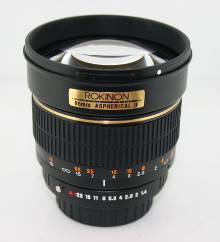 Rokinon 85M-P 85mm f/1.4 Aspherical Lens for Pentax (Black)