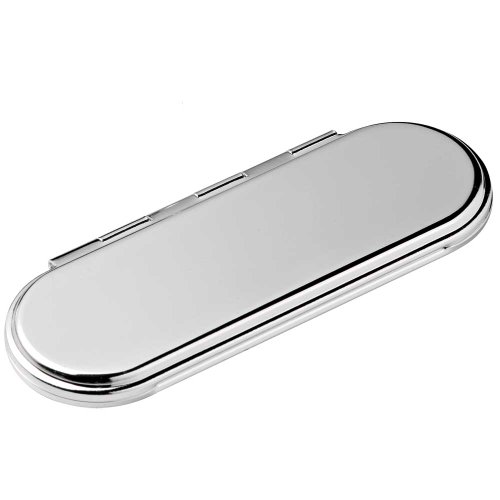 Versilberter viereckiger abgerundeter Taschenspiegel - 2