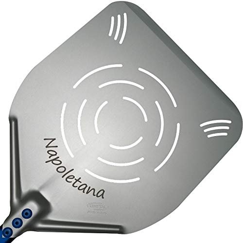 Pala para Pizza Perforada Napoletana de 33 x 183 cm Gi.Metal de aleación de Aluminio