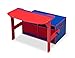 Delta Children 3-in-1 Storage Bench and Desk (Blue/Red)