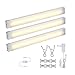 Produktbild 3er Pack LED Unterbauleuchte Warmweiß 12W LED Schrankbeleuchtung Schrankleuchte Dimmbare, 1005 LM Schranklampe Lichtleiste Unterbauleuchte, 72 LEDs, 3000K, inkl. Adapter und Montage-Zubehör