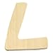 Produktbild Rayher Hobby 6194100  Holz-Buchstabe, 6 cm, L