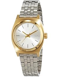 Nixon it's_amaz-reloj small time platos de oro/ Silver analógico de cuarzo de acero inoxidable A3992062-00