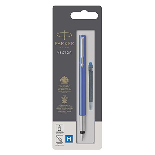 PARKER Vector stylo plume, bleu avec att...