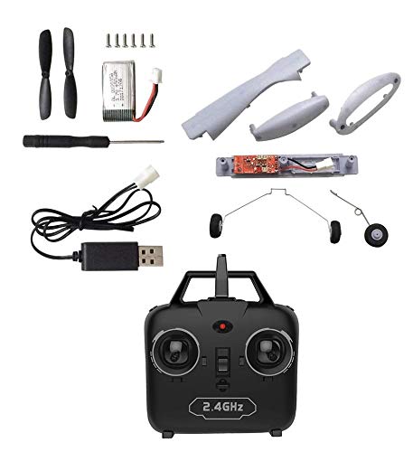 Huihuiya Z51 Predator 2.4G 2CH 660mm Wingspan RC Airplane Fixed Wing Glider Drone-White-blue