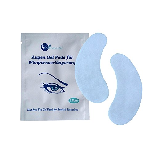 Dermastil 25 Paar Augenpads, Augen Gel Pads für Wimpernverlängerung- Lint Free Eye Gel Patch for Eyelash Extensions - 2