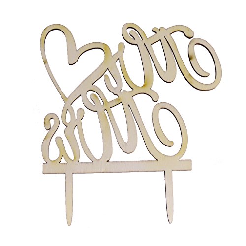 Kuchen Dekorieren Love Heart Mr Mrs Holz Kuchendeckel Party Hochzeit Favorisiert - 5