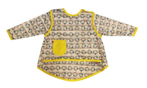 Pop-In Close Coverall Bib (6-18 months, Robot)