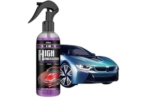 WESH 3 in 1 High Protection Quick Car Coating Spray, 100ml Car Ceramic Coating Spray, Plastic Parts Refurbish Agent, Quick Coat Car Wax Polish Spray For Cars (1pcs)