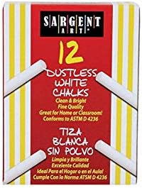 Sargent Art 66-2012 12-Count White Dustless Chalk