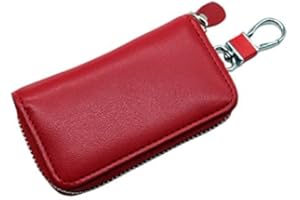 RAPECOTT Etui na klucze, skórzane, etui na kluczyki samochodowe, etui na klucze, portmonetka, małe etui dla kobiet i mężczyzn