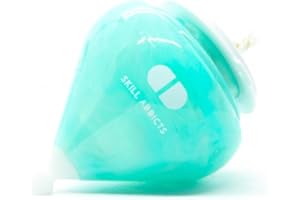 SKILL ADDICTS SA Fixed Spin Top - Turquoise (Comprend Accessoires pour Toupie et Une App pour Apprendre des astuces Toupie)