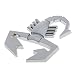 Phenovo Silver Chrome 3D Scorpion Car Sticker Badge Emblem Decal RS.275.00