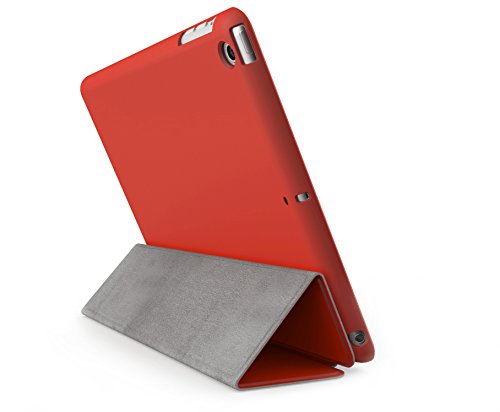 Khomo iPad Pro 12.9″ Hülle Case Rot Rotes Gehäuse mit doppelten Schutz ultra dünn und leicht, Smart Cover – Dual Red - 5