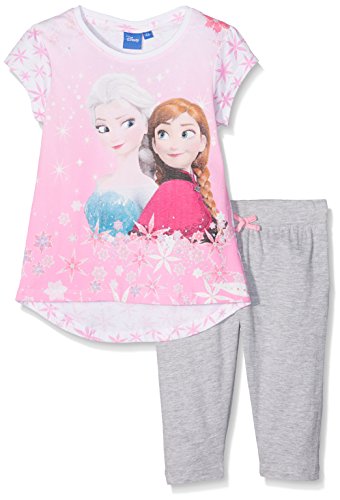 Sun City FR Frozen Sisters, Pigiama Bambina, Grigio (Gris 14-2311TC), 7-8 Anni