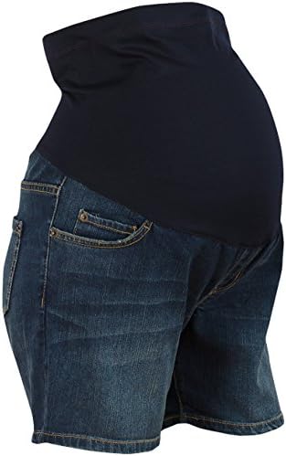 Elizabeth Brown Maternity Maternity Denim 'Distressed-Look' Jean Shorts (Size 8 to 20) Ideal Pregnancy Summer Clothing (10)