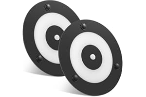 acegoo Lampa sufitowa LED 12V, akrylowa kopuła z włącznikiem wciskanym i niebieską lampką nocną, 120mm 400lm czarny, możliwość ściemniania do ciężarówki, przyczepy, kampera, kuchni, furgonetki, 2 szt., 3000K