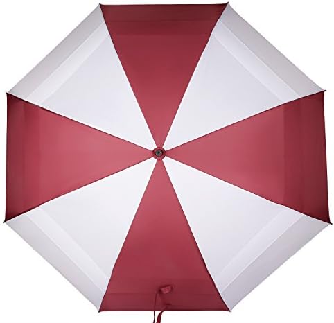 Koler Golf Umbrella Windproof 62 Inch Oversized Double Vented Canopy Auto Open Waterproof &amp; Sunproof Extra large Stick Umbrellas (red-white)