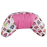 Emorias 1 PCS Oreiller de Col Ceinture de sécurité Portable Voiture Coussin Support de Cervical Enfants et Adultes Voyages Accessoires 11 * 11 * 35cm Rose