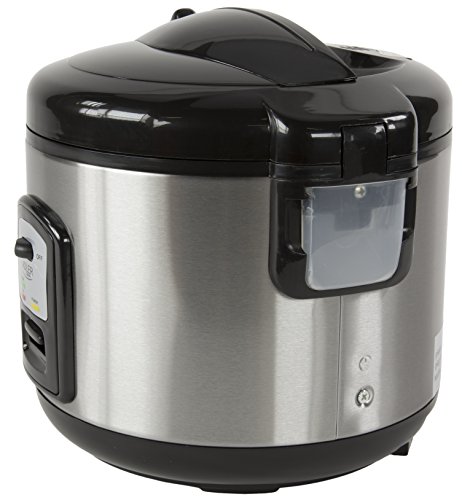 Reiskocher 1,5 Liter | Multikocher | Dampfgarer | Edelstahl Schnellkochtopf | Reis Kochtopf | Warmhaltefunktion | Automatische Abschaltfunktion - 4