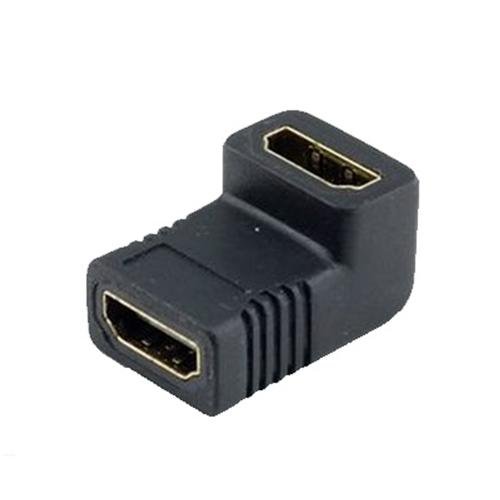 HDMI Buchse auf HDMI Buchse 90° Winkel Adapter Kupplung Verbinder Verlängerung