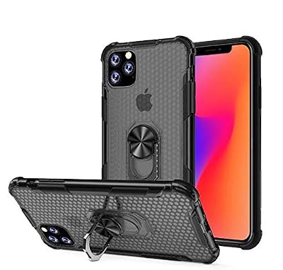 Novago Compatible avec iPhone 11- Coque Souple résistante Anti Choc avec Bague Anneau Anti Chute (iPhone 11)