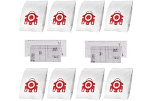 JIEZERUI Replacement for Miele FJM Vacuum Bag 3D Efficiency FJM Hoover Bags Vacuum Bags,Miele FJM Hoover Bags Compact C3 C2 C1 9917710 S700 S500 S4000 and S6000 Series Vacuums Cleaners
