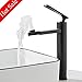 Produktbild 360° drehbar Auslauf Badarmatur Waschtischarmatur für Bad Wasserhahn Einhebelmischer Waschbecken Mischbatterie Waschtischbatterie, Schwarz-29cm
