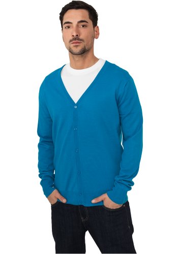 Preisvergleich Produktbild URBAN CLASSICS Herren Knitted Cardigan TB405 turpuoise XXL