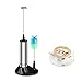 Produktbild Milchaufschäumer, ONEVER Hand Elektrische Edelstahl Milchaufschäumer mit Bürstenkopf für Schäumer Blender Espresso Cappucino Latte Maker Whisk Eier