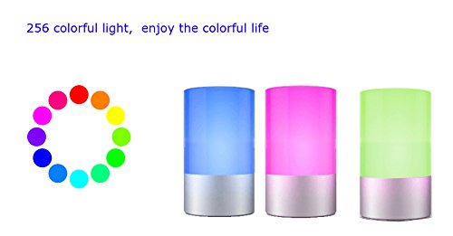 ZEEFO Tischlampe, dimmbare Bettlampe, Berührungssensor mit warmem und weißem LED Nachtlicht und wechselnde RGB-Farbe für die Lampe von Säuglingsheim (klein) - 4