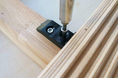 Unsichtbare Befestigung für Terrassendielen auf Holz-Unterkonstruktion mit 4 mm Abstandhalter inklusive V2A Schrauben, unsichtbare Terrassenbefestigung