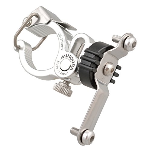 Minoura BH-100M - Abrazadera para Jaula de Botellas, tamaño Mediano, Color Plateado (96904)