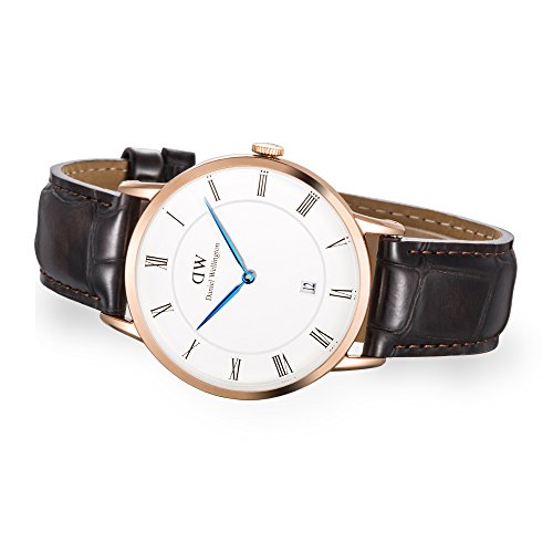 Daniel-Wellington-Dapper-Herren-Armbanduhr-Analog-Quarz-Leder-DW00100085