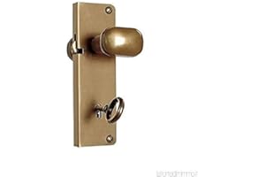 plastik2 Serratura per porte a soffietto,serratura con pomolo,serratura in alluminio (ORO)