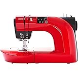 Toyota OEKAKI50 - Máquina de coser, 50 W, 50 programas, color rojo