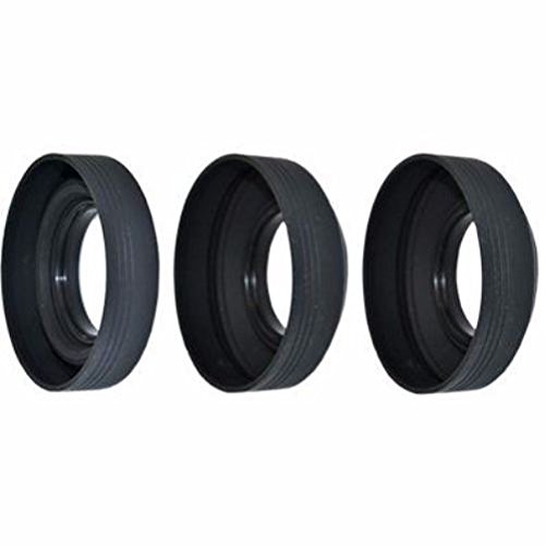 JJC Pare-soleil caoutchouc 67mm souple fonction trois en un profondeur r  glable pour une s  lection de Canon  Fujifilm  Leica  Nikon  Olympus  Panasonic  Pentax  Samsung  Sony objectif