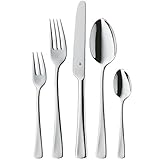wmf besteck-set 60-teilig für 12 personen habitum Material: Cromargan Edelstahl 18/10 poliert. Rostfrei, spülmaschinengeeignet, formstabil, hygienisch, säurefest und unverwüstlich