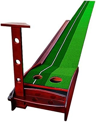 Indoor Solid Wood Golf Course Putter Trainer Set Office Family Entertainment Mini Exercise Blanket 3.5 * 0.32M