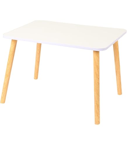 Table Basse Moderne XUANYU 50x50x40 Cm - Petite Table De Salon En MDF Et Bois Pour 2 Personnes, Balcon, Fenêtre