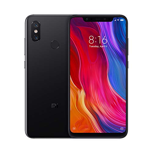 Xiaomi Mi 8 - Smartphone de 6.21" (Octa-Core Kryo 2.8 GHz, RAM de 6 GB, Memoria de 64 GB, cámara de 20 MP, Android 8.0) Color Negro [Versión española]