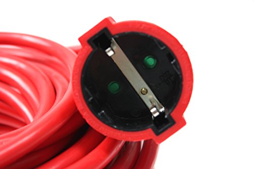 as – Schwabe 60361 Verlängerungskabel 25m Leitung in Rot , 230 Volt - 3