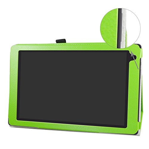 Archos 101b Oxygen hülle,Mama Mouth Folding Ständer Hülle Case mit Standfunktion für 10.1″ Archos 101b Oxygen Android 6.0 Tablet PC,Grün - 2