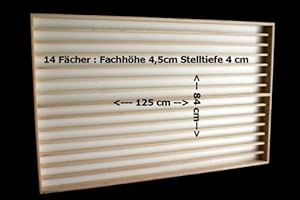 ‎ALSINO Alsino V-85 Vitrine Spur N & Z Setzkasten Regal 14 Fächer Sammlervitrine Holzvitrine Modellautos H0