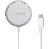 Linkage LWS-1 15W Manyetik Kablosuz Şarj Cihazı | MagSafe ile Uyumlu, 1 Metre Type-C Kablolu Hızlı Şarj Pad