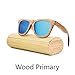 Produktbild ANLW Retro-Männer Und Frauen Bambus Holz Sonnenbrille Holzmaserung Polarisierte Gläser Sonnenbrille,Blue
