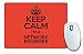 Produktbild Rot Keep Calm I 'm a Netzwerk Ingenieur Mauspad Farbe Stapelstuhl