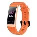 Produktbild Jamicy  Uhrenarmband für Huawei 3/3 PRO 3 STÜCKE Sport Silikonband Band + Uhr Schutzfolie (Orange)