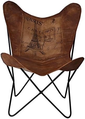 indhouse Chair – Butterfly Leather Vintage Paris