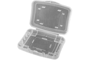 KING OF FLASH Hard Shell Water Resistant Multi Use Memory Card Case for SD/SDHC/SDXC/microSD/microSDHC/microSDXC/Pro DUO/Compact Flash Cards (6 Way Memory Card Case)